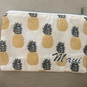 Maui Pineapple Print Pouch